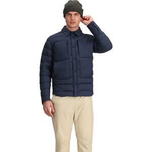 NWT Obermeyer Explorer Down Shirt Sz L Blue Nights Insulated Water Resistant